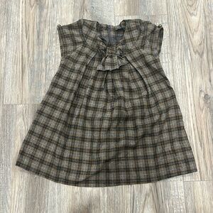 Zara Wool Blend Plaid Dress